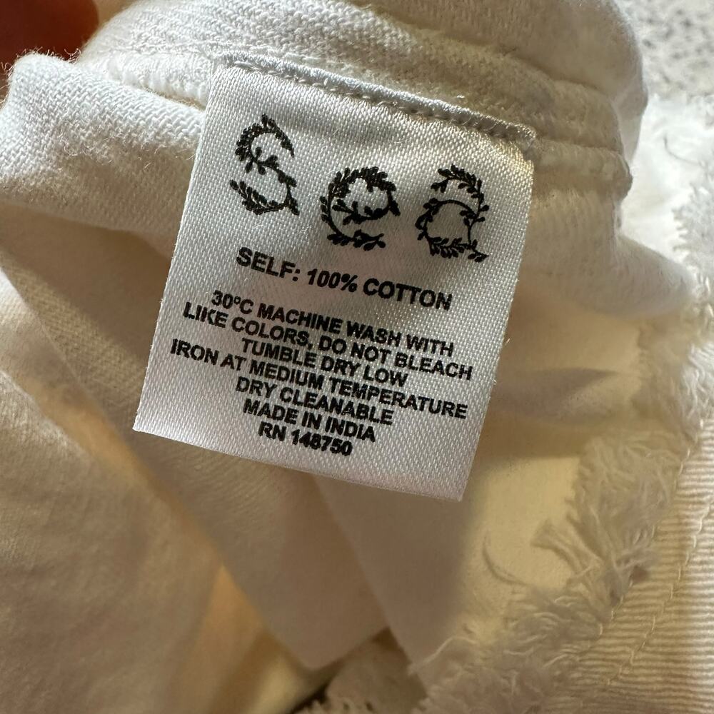 SEA NEW YORK Marble Denim Skirt Cream Tan White Women's Size 4 NWT Zip Front - Picture 7 of 11
